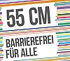 Schriftzug 55 cm Barrierefrei für alle 