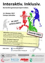 Logo des Projekts 'Interaktiv. Inklusiv. - Barrierefrei gemeinsam Sport treiben'